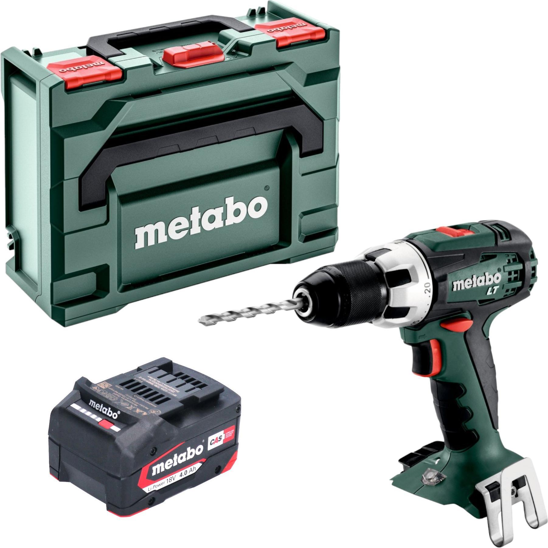 Thumbnail - Metabo, Bohrmaschine + Akkuschrauber, BS 18 LT Akku Bohrschrauber 18 V 60 Nm + 1x Akku 4,0 Ah + metaBOX - ohne Ladegerät...
