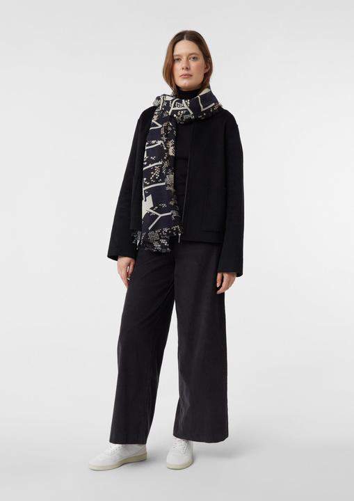 Immagine prodotto Comma Tuch Wollmix-Schal mit Animal-Print