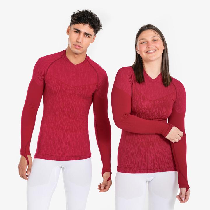 Produktbild Kipsta Damen/Herren Fussball Funktionsshirt langarm - Keepdry rosa (L)