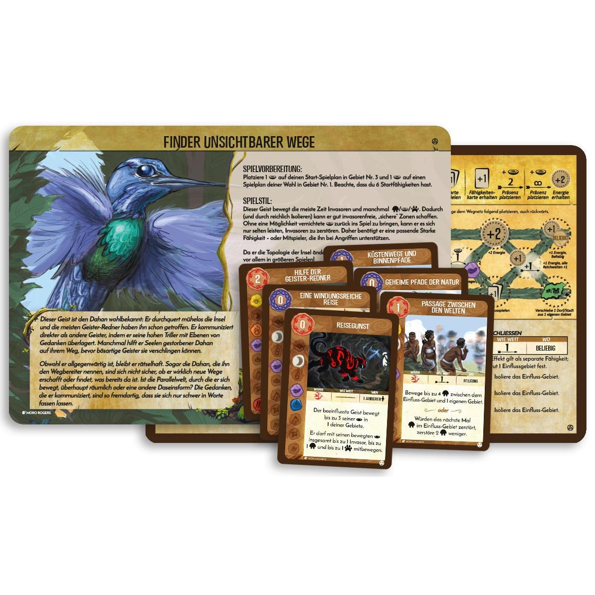 Pegasus Spirit Island: Finder unsichtbarer Wege, Promo-Pack, für 1-4 Spieler, ab 12 Jahre, DE-Erweiterung (Deutsch)
