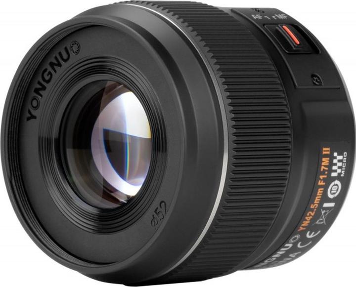 Productafbeelding Yongnuo YN 42.5mm f/1.7M II Prime Lens Micro Four Thirds (Four Thirds, Micro Vier Derde)