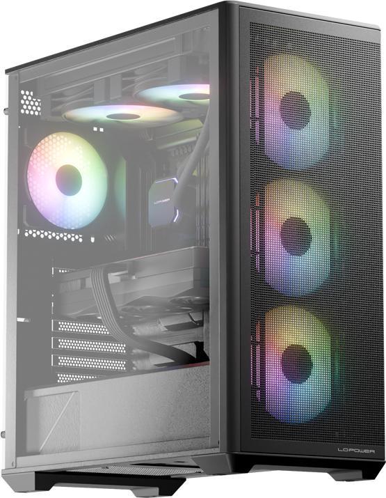 Produktbild LC-Power Geh?use Micro-ATX 811B black USB3.2/Audio,o.Netzteil (Mini-ITX, ATX, E-ATX, mATX)