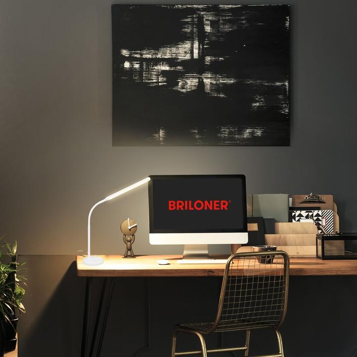 Image du produit Briloner Lampe de table LED, blanc, 1xLED platine/6W (600 lm)