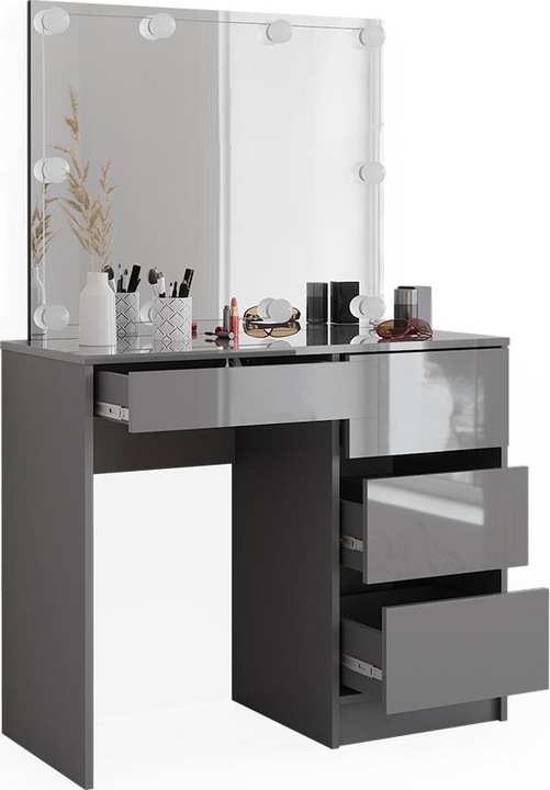 Produktbild Vicco Sherry mit Hocker und Beleuchtung (90 x 75 x 40 cm)