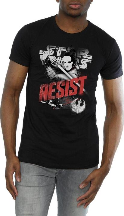 Image du produit Star Wars - T-shirt THE LAST JEDI REY RESIST - Homme (M)