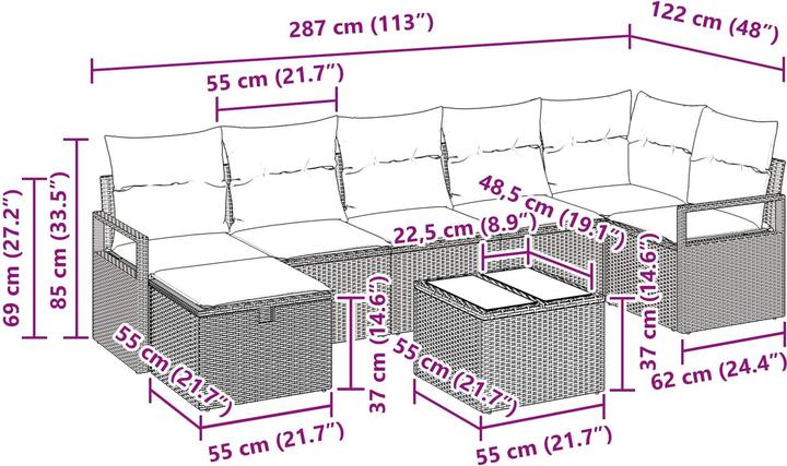 Produktbild vidaXL gartenmöbel