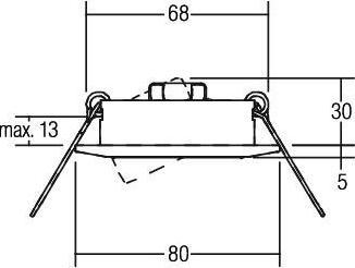 Produktbild Brumberg 3093.07 A++ to A, Netzteil, Metall, 10 W, Integriert, grau, 35 x 35 x 25 cm (1 x)