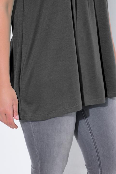 Actual product image Ulla Popken Essential Front Pleat Tee (62)