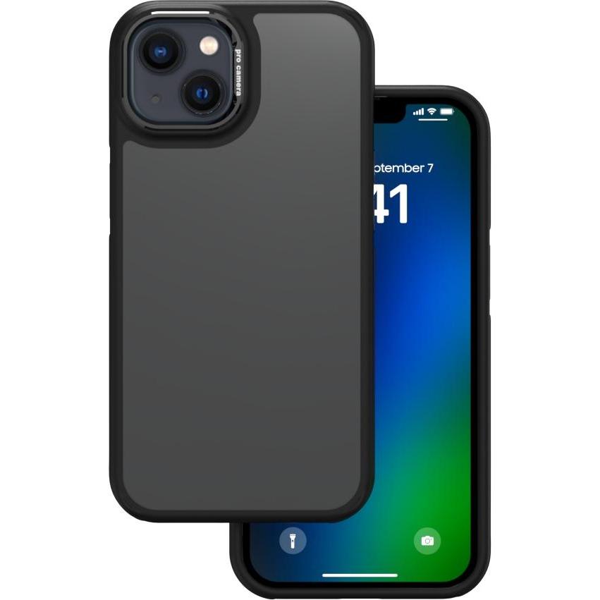 OEM Crystal Black Hülle für iPhone 13 6,1" schwarz (Apple iPhone 13), Smartphone Hülle, Schwarz