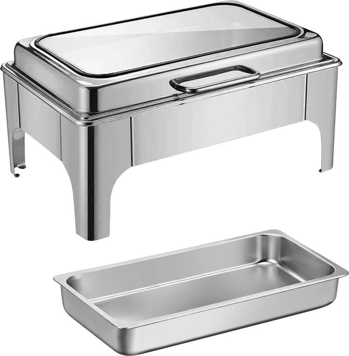 Actual product image Homeline Rechteck Chafing Dish 9L Edelstahl