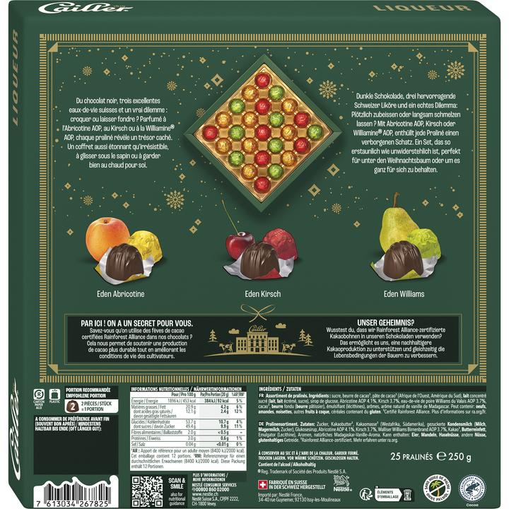 Image du produit Cailler Alcool Ambassador Chocolats de Noël (250 g)