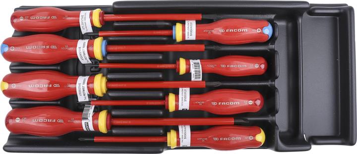 Produktbild Facom Protwist1000V Screwdriver 8pc Set (Schlitz)