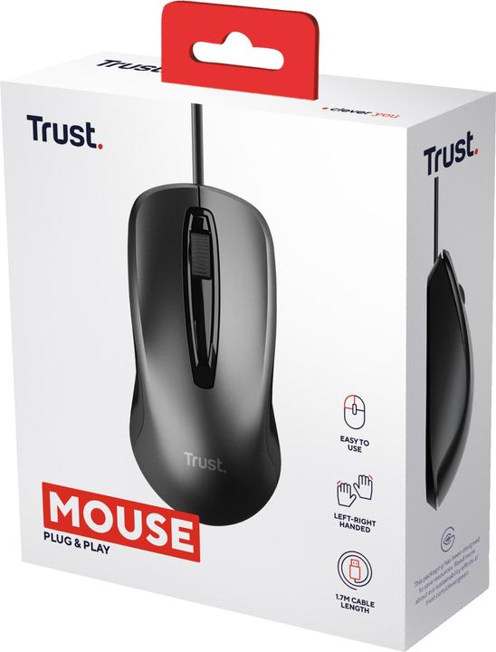 Actual product image Trust 24657 mouse Ambidextrous USB Type-A Optical 1200 DPI (Cable)