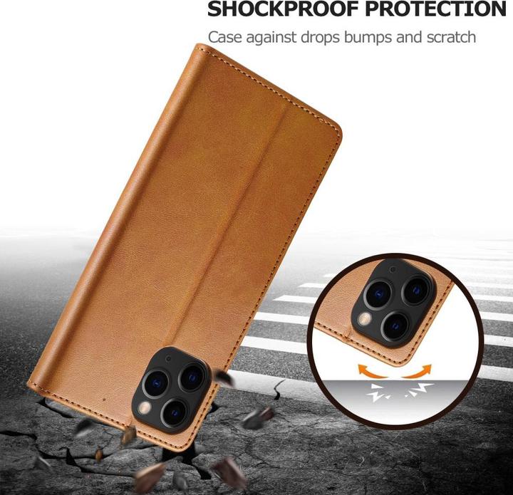 Actual product image Ueli Express Leder Buch Etui Tasche mit Kartenfach (Apple iPhone 12 mini)