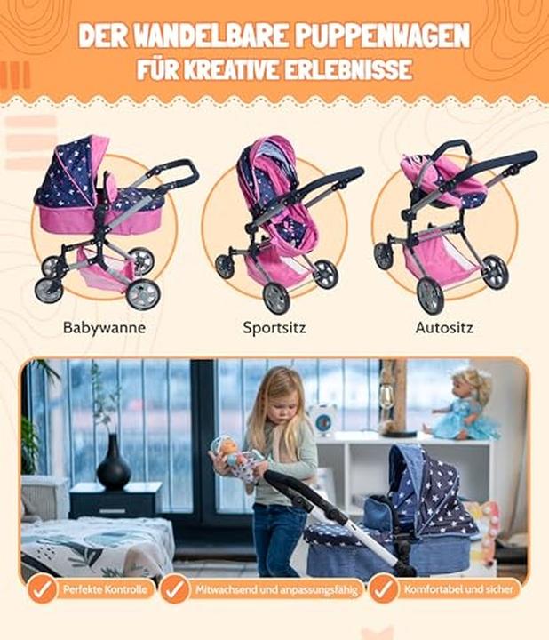 Actual product image Bayer Chic 2000 LINUS" combination doll's pram
