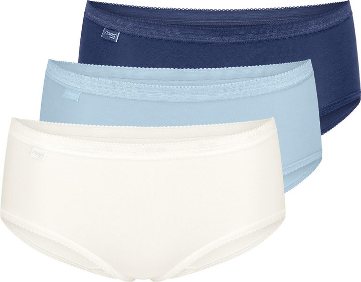 Produktbild Sloggi Unterhose BASIC+ MIDI Damen-Slip 3er Pack (40, 3er Pack)