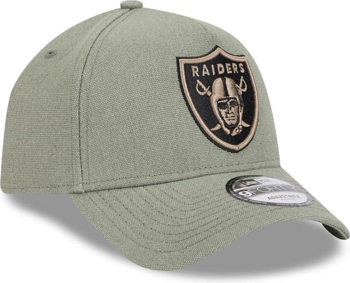 Actual product image New Era A-Frame Trucker Canvas Cap - Las Vegas Raiders olive (One size)