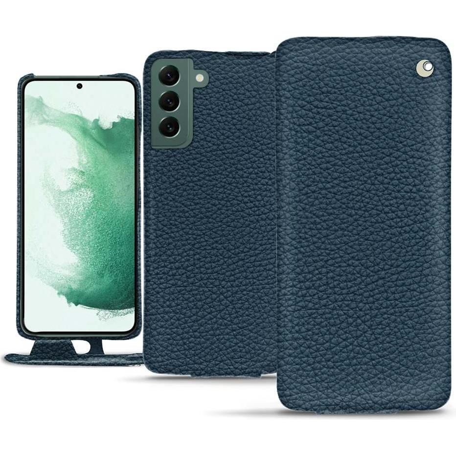 Noreve Lederschutzhülle vertikal (Samsung Galaxy S22+ 5G), Smartphone Hülle, Blau