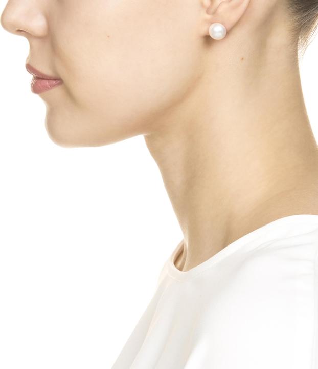 Immagine prodotto Heideman Orecchini con perle 10 mm color argento lucido (100% acciaio inossidabile)