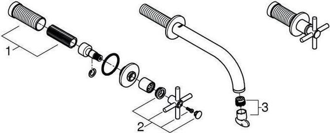 Image du produit Grohe Atrio Mélangeur de lavabo 3 trous