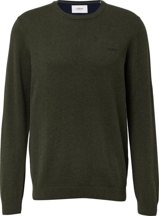 Image du produit s.Oliver Strickpullover Strickpullover mit Logo-Stickerei (M)