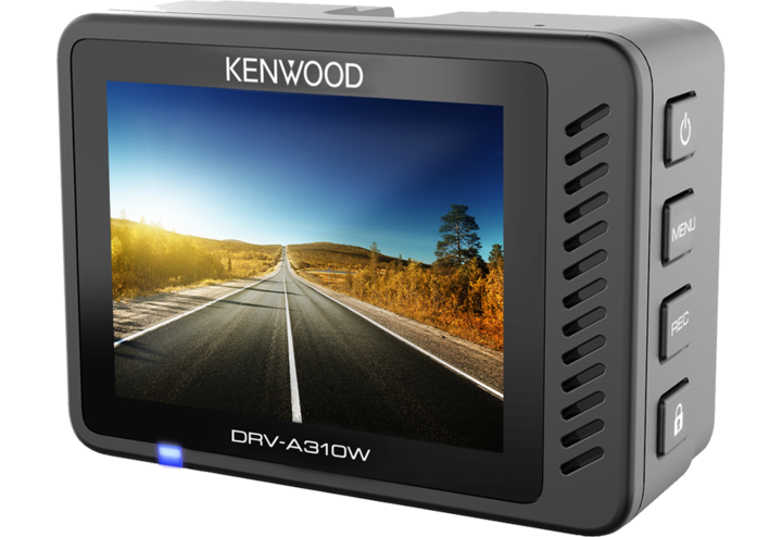 Immagine prodotto Kenwood DRV-A310W DashCam FHD 12/24V/GPS/WiFi/App (Ricevitore GPS, WiFi, Display integrato, Accelerometro, Microfono incorporato, Full HD)