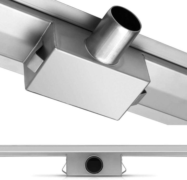 Actual product image Fala Shower Channel Floor Drain Model Line Stainless Steel Siphon Drain Channel (600 mm)