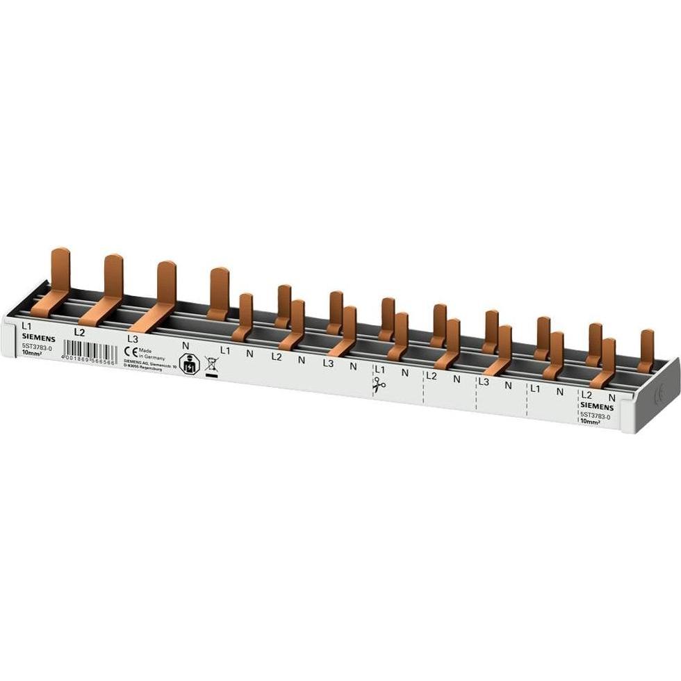 Siemens, Verteilerschrank Zubehör, Indus.Sector Stiftsammelschiene 10qmm, 12TE 5ST3783-0