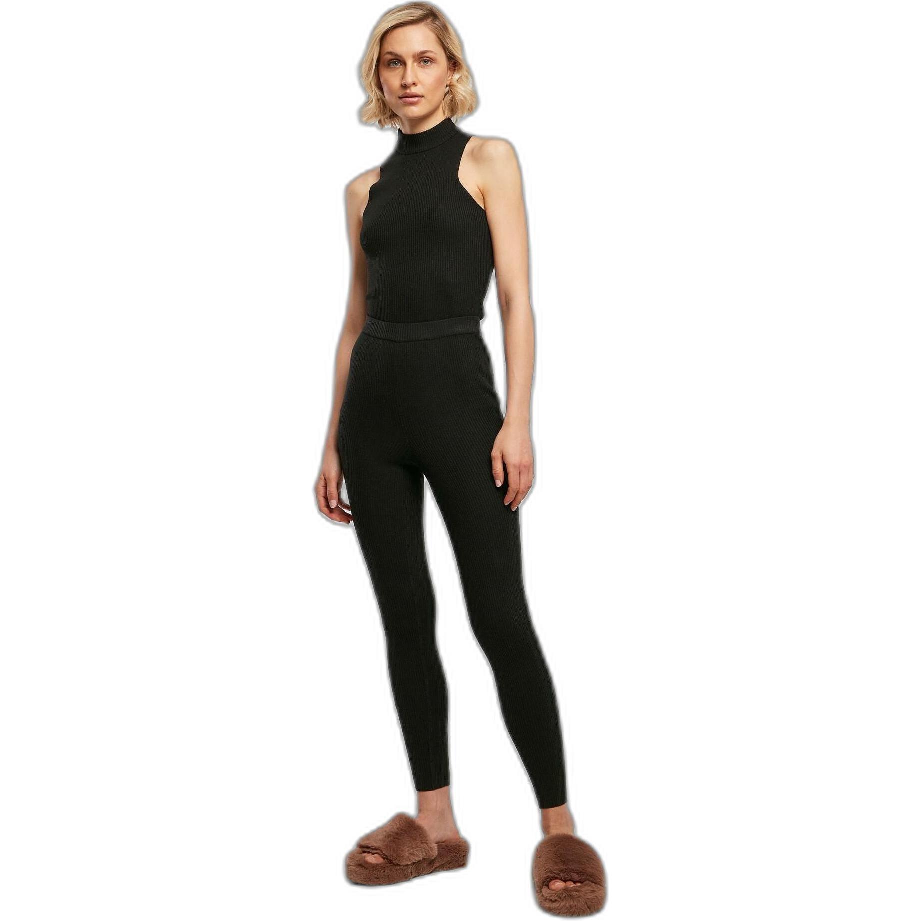 Thumbnail - Urban Classics, Damen, Hosen, legging für en urban claic rib knit, Schwarz, (S)