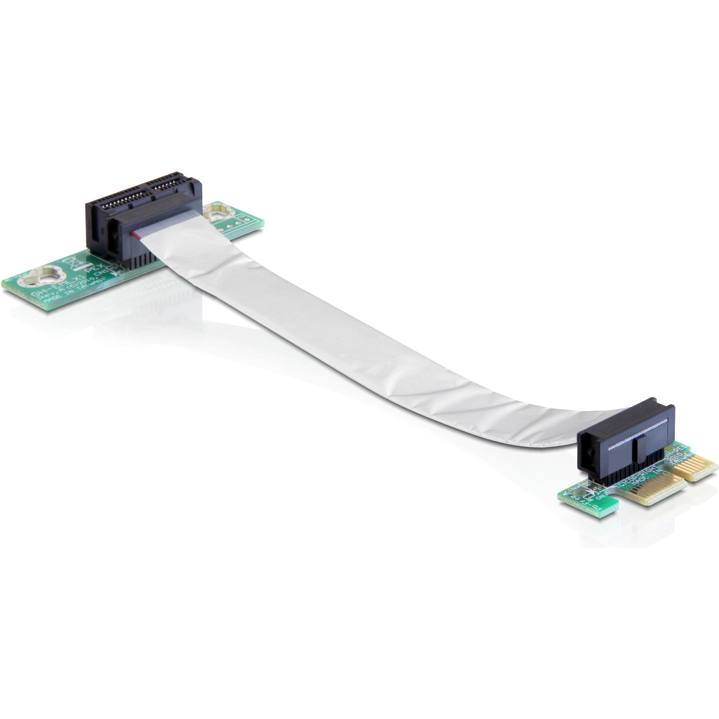 Delock Riser Card PCIe x1 fexibles Kabel, Mainboard Zubehör
