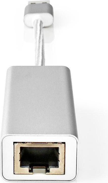 Actual product image Nedis USB-A Adapter | USB 3.2 Gen 1 | USB-A Male | RJ45 Female | 1 Gbps | 0.20 m | Round | Gold (USB, 20 cm)