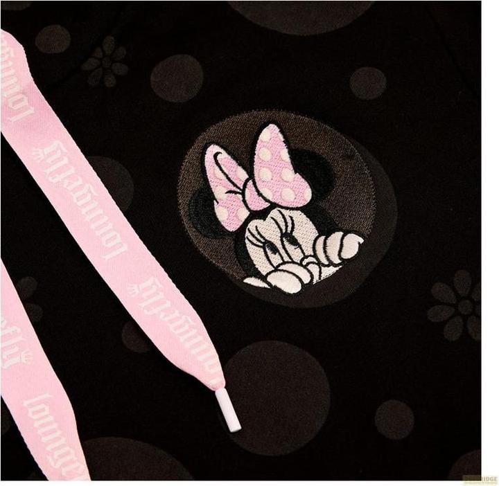 Actual product image Loungefly Disney by Kapuzenpullover Unisex Minnie Rocks the Dots Florals Grösse XL (XL)