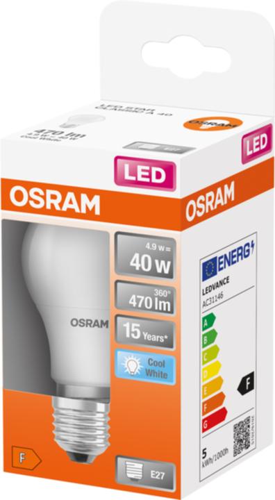 Produktbild Osram Led Star Classic A (E27, 5.50 W, 470 lm, 1 x, F)