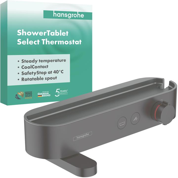 Immagine prodotto hansgrohe HG vasca da bagno therm SHOWERTABLET SELECT 400 a vista, DN 15 nero opaco