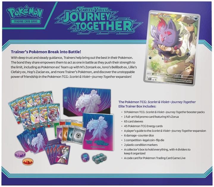 Image du produit Pokémon P-EN SV09 'Journey together' Elite Trainer Box (Anglais, Boîte Elite / Top Trainer)