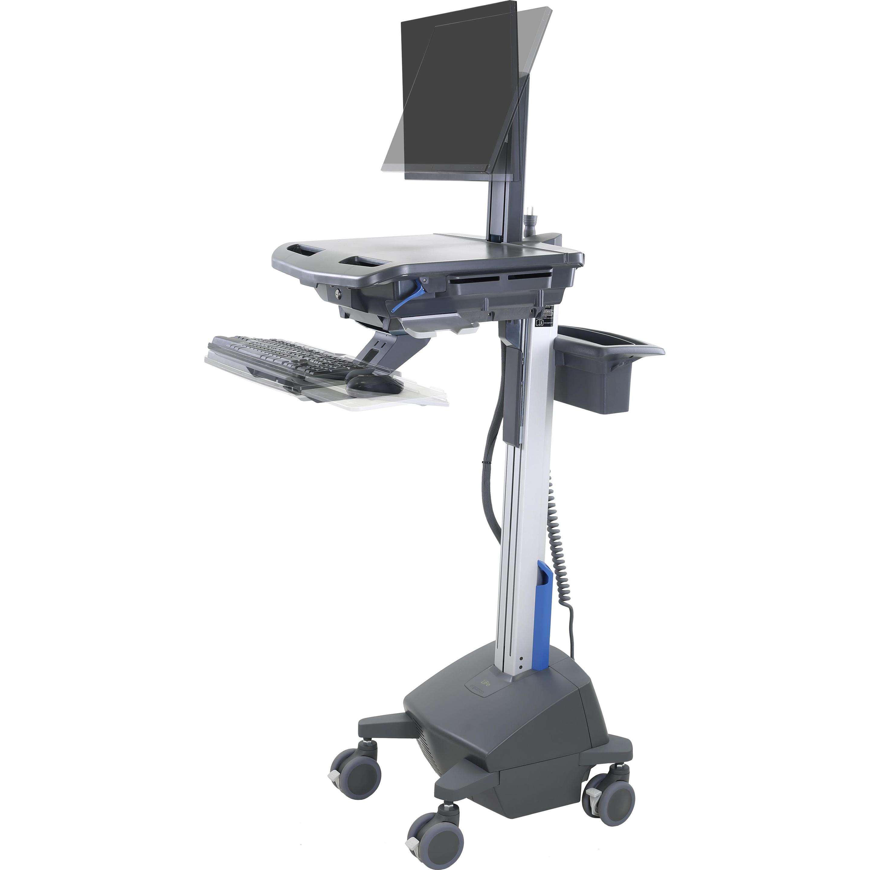 Ergotron Styleview Cart LCD Pivot Life Powered Eu/Sau-Eu Dark Grey, Notebookwagen, Grau