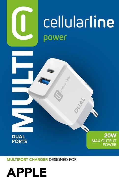 Actual product image Cellularline Dual Charger (15 W, 1 portion)