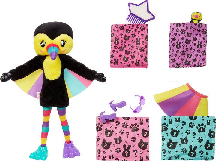 Produktbild Barbie Cutie Reveal Puppe im Tukan-Kostüm mit Farbwechsel