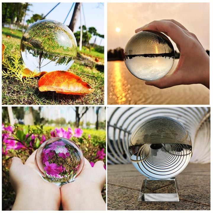 Produktbild Intirilife Glaskugel mit Ständer 60 mm