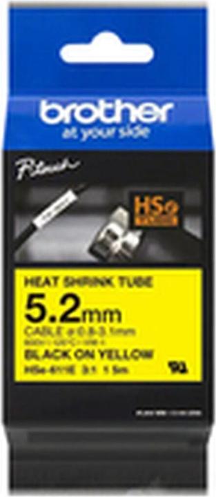 Produktbild Brother Heat-Shrink-Tube schwarz/gelb (0.52 cm, Gelb, Schwarz)