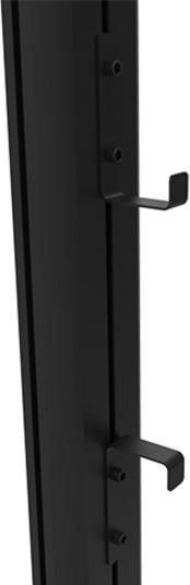 Image du produit Multibrackets Support de câble, métal, noir, max. 5 kg