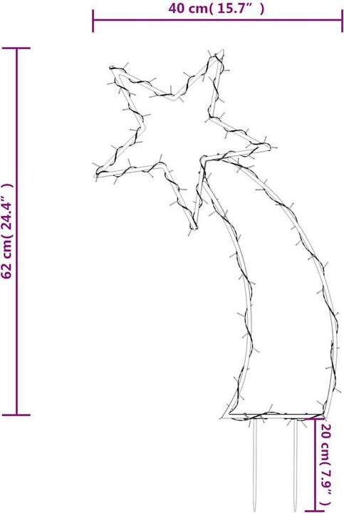 Immagine prodotto vidaXL LED Sternschnuppe