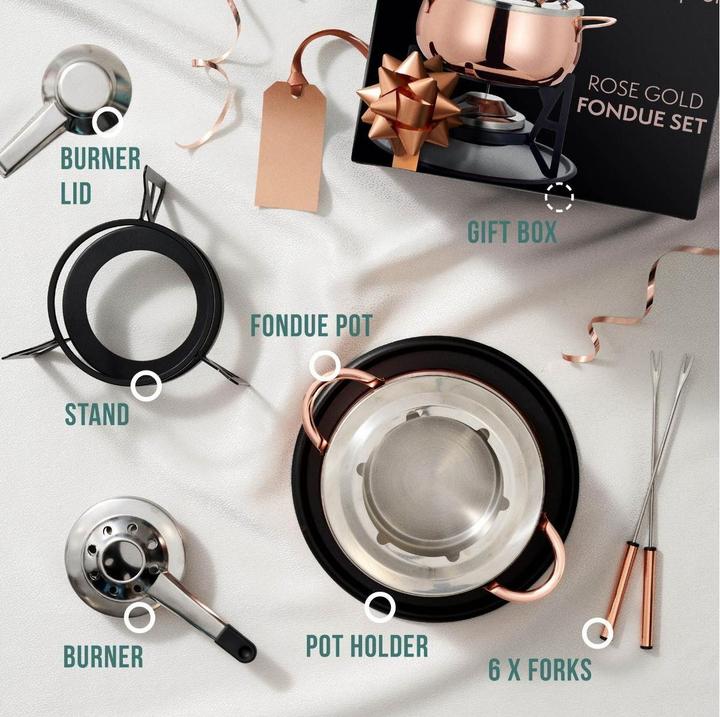 Produktbild Oak & Steel Fondue-Set (Käsefondue)