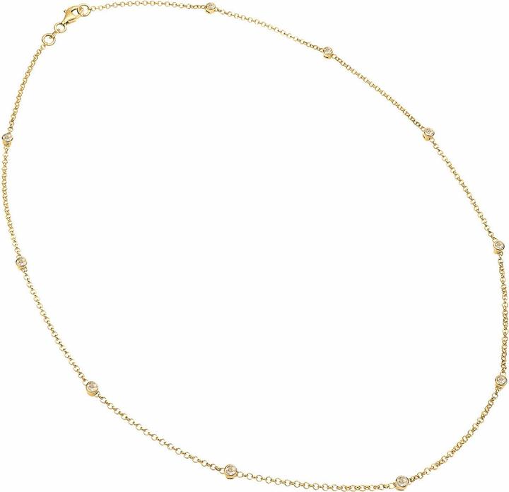 Immagine prodotto Elli Collana Solitario Cristalli di base Argento 925 (Argento 925, Cristallo di vetro)