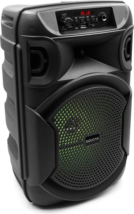 Image du produit Squeak Głośnik Karaoke Pulsetower Bluetooth 5.3 Radio Fm Microsd Aux USB Sq1006 (7 h, Fonctionnement sur batterie)