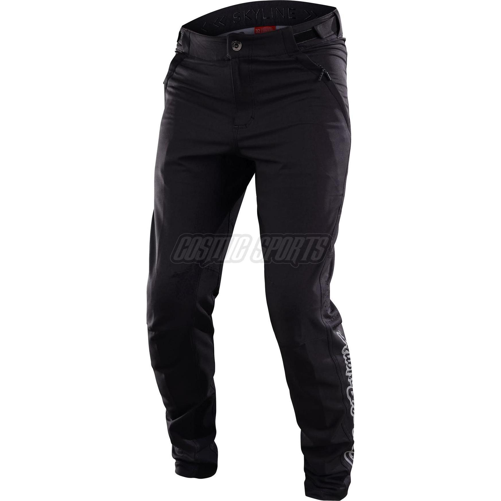 Troy Lee Designs, Velohosen, Skyline Pant, Signature, black, 38 (XXL), Schwarz, XXL