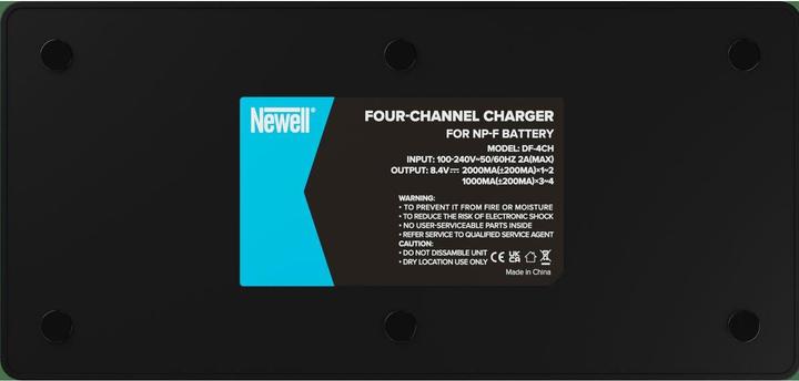 Image du produit Newell DF-4CH Chargeur 4x pour batteries NP-F Sony (Chargeur de batterie d'appareil photo)