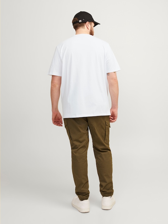 Actual product image Jack & Jones Solid colour plus size T-shirt (4XL)