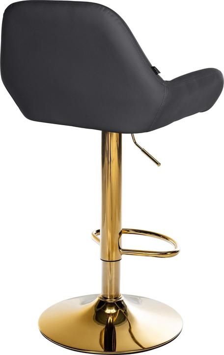 Actual product image CLP Set of 2 bar stools Braga cover with gold frame, height-adjustable