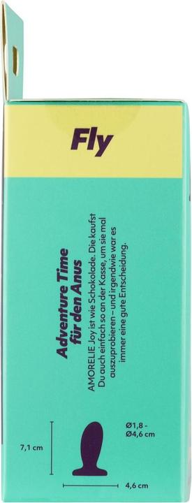 Produktbild Amorelie Analplug mit Vibration «Fly» Blau